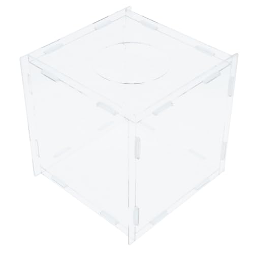 Gatuida Transparente Acryl Raffle Box Abnehmbare Spiel Losbox für Firmenfeiern Jahresveranstaltungen Spenden Lotteriebehälter Vielseitig Einsetzbar und Robust von Gatuida