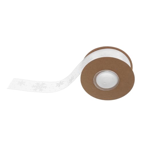 Gatuida Transparente Schneeflocken Organzaband Geschenkband mit Weißem Druck Weiches Formstabiles Deko band für Weihnachtsdeko Geschenkverpackung Party und DIY Bastelmaterial Gatuida Transparente Schneeflocken Organzaband Geschenkband mit Weißem Druck Weiches Formstabiles Deko band für Weihnachtsdeko Geschenkverpackung Party und DIY Bastelmaterial von Gatuida