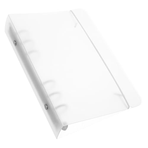 Gatuida Transparentes Kunststoff Ringordner Cover Langlebige PP Aktenmappe mit Rundem Ring Wiederverwendbar für Lose Notizen Scrapbooking und Dokumentenschutz von Gatuida