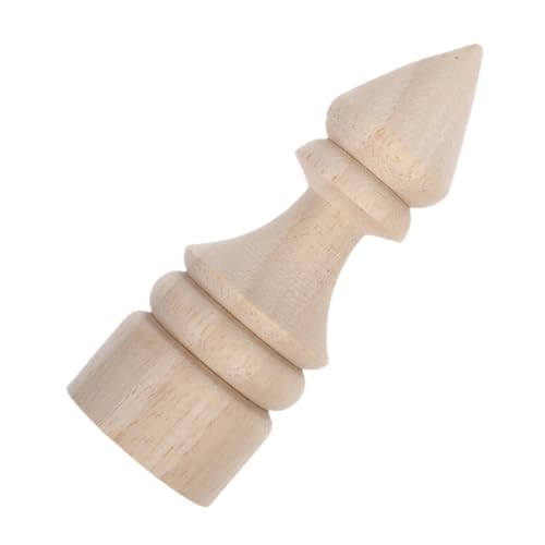 Gatuida Unbehandelte Holz Finials Dekorative Bettsäulen Abdeckungen Vorhangstangen Endstücke Massivholz Möbelverzierung für Diy Handwerk und Wohnkultur von Gatuida