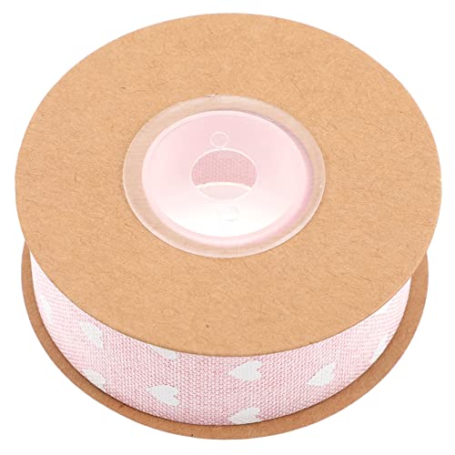 Gatuida Valentinstag Geschenkband mit Herzmotiv Dekoband für Geschenkverpackung Basteln Glatte Satinoberfläche Vielseitig für Geschenkboxen und Blumenarrangements von Gatuida