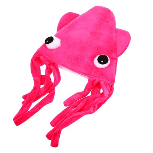 Gatuida Velours Squid Hat Partyhut Lustiges Kostüm Accessoire Leichte Geeignet für Tanz Aufführung Karneval Mottoparty von Gatuida