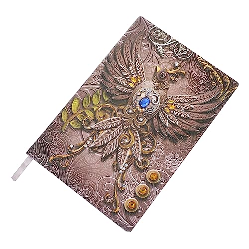 Gatuida Vintage Hardcover Notizbuch mit Geprägtem Phoenix Reise Notizblock im Europäischen Stil für Tagebuch Sammelalbum und Kreative Notizen von Gatuida