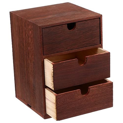 Gatuida Vintage Massivholz Schubladenbox mit Drei Robuste Desktop Aufbewahrung Natürlicher Holz Organizer für Büro Schlafzimmer und Kosmetik Vielseitige Aufbewahrungsbox mit Stauraum Gatuida Vintage Massivholz Schubladenbox mit Drei Robuste Desktop Aufbewahrung Natürlicher Holz Organizer für Büro Schlafzimmer und Kosmetik Vielseitige Aufbewahrungsbox mit Stauraum von Gatuida