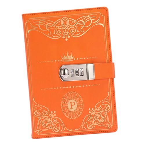 Gatuida Vintage PU Notizbuch mit Zahlenschloss Klassisches Tagebuch und Reisejournal Handliches Format Leere für Schreiben Zeichnen und Erinnerungen Orange als Gatuida Vintage PU Notizbuch mit Zahlenschloss Klassisches Tagebuch und Reisejournal Handliches Format Leere für Schreiben Zeichnen und Erinnerungen Orange als von Gatuida