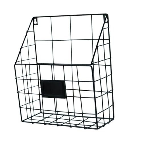 Gatuida Wandmontierter Magazinhalter aus Robustem Multifunktionaler Wandorganizer für Zeitschriften Zeitungen und Kleine Gegenstände Platzsparender Drahtkorb für Büro und Zuhause von Gatuida