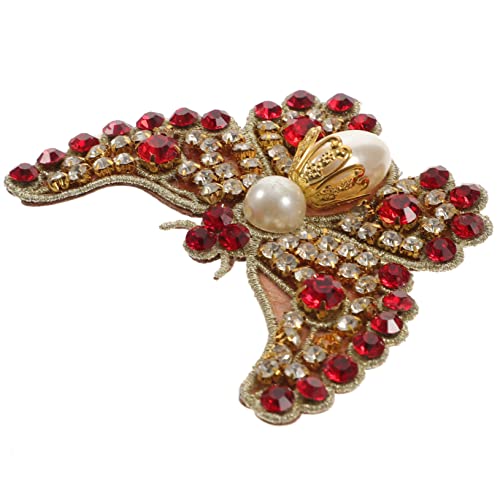 Gatuida Wasserdichter DIY Bügelpatch Schmetterling mit Strass Roter Applikationsflicken für Kleidung Schuhe Hüte Nähen und Reparieren Gatuida Wasserdichter DIY Bügelpatch Schmetterling mit Strass Roter Applikationsflicken für Kleidung Schuhe Hüte Nähen und Reparieren von Gatuida