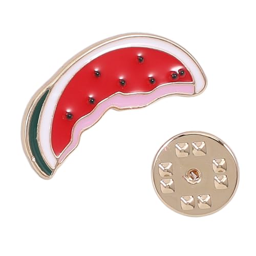 Gatuida Wassermelonen-anstecknadel, Wassermelonenscheibe, Farbige Anstecknadel, Niedliche Wassermelonen-brosche von Gatuida