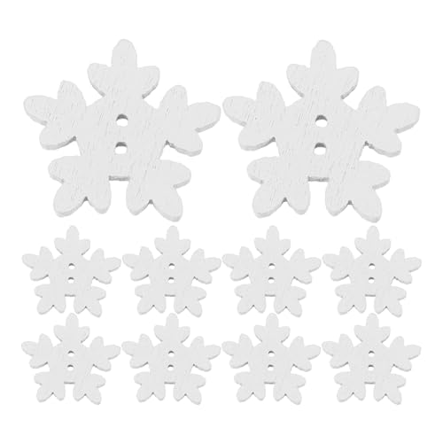 Gatuida Weihnachts-Schneeflocken-Knöpfe, 18 mm, weiße Kunststoff-Verzierungen für Bastelarbeiten, Nähen, Scrapbooking, Urlaubsdekorationen, 100 Stück Gatuida Weihnachts-Schneeflocken-Knöpfe, 18 mm, weiße Kunststoff-Verzierungen für Bastelarbeiten, Nähen, Scrapbooking, Urlaubsdekorationen, 100 Stück von Gatuida