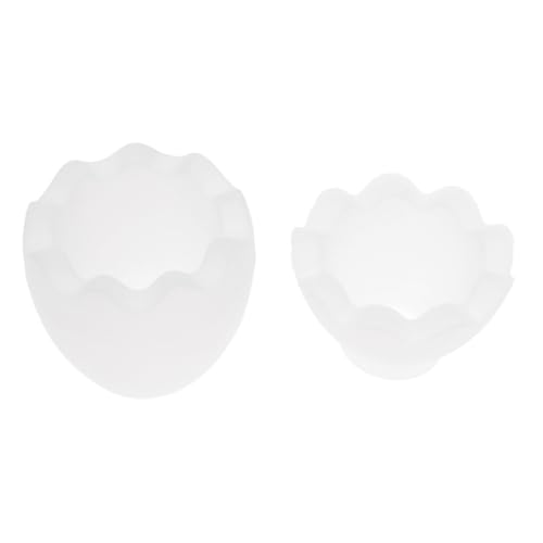 Gatuida Weiße Flexible Epoxidharz silikonform in Ei form Langlebige Aufbewahrungsbox für Schmuck Seifenformen und DIY dekoration Einfach zu Reinigen Vielseitig für Haushalt und Basteln von Gatuida