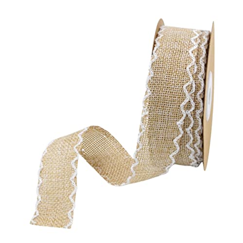 Gatuida Wellenrand Leinenband Yards Beige Dekoratives Verpackungsband für Frische Blumen DIY Projekte Partys und Tischdekorationen und Wiederverwendbar Gatuida Wellenrand Leinenband Yards Beige Dekoratives Verpackungsband für Frische Blumen DIY Projekte Partys und Tischdekorationen und Wiederverwendbar von Gatuida