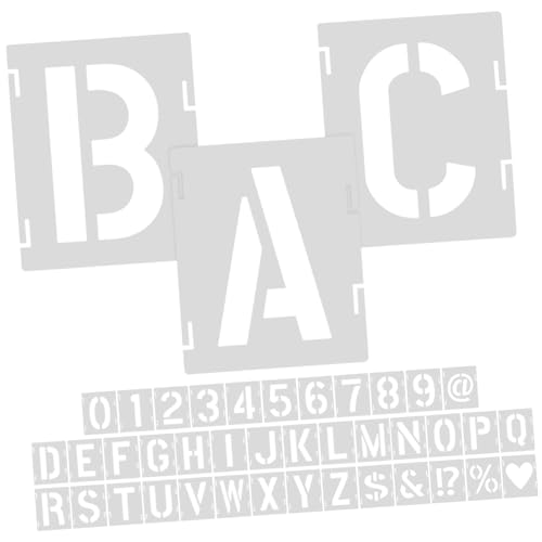 Gatuida Wiederverwendbare Buchstaben Schablonen für Malerei Multifunktionale DIY Graffiti Spray Stencils Langlebige Zeichen Vorlagen für Holzschilder Wände Stoffe und Möbel Zeichenhöhe Gatuida Wiederverwendbare Buchstaben Schablonen für Malerei Multifunktionale DIY Graffiti Spray Stencils Langlebige Zeichen Vorlagen für Holzschilder Wände Stoffe und Möbel Zeichenhöhe von Gatuida