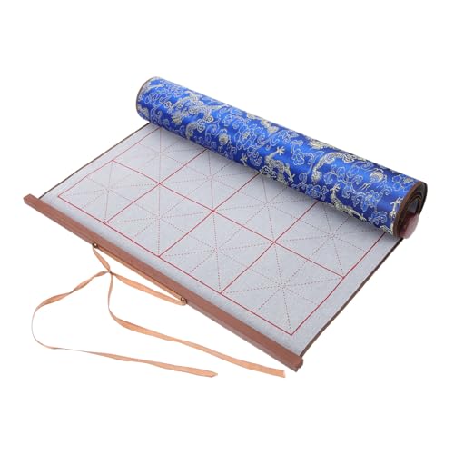 Gatuida Wiederverwendbares Chinesisches Kalligraphie wassertuch für Anfänger und Fortgeschrittene Wasserabsorbierendes Übungstuch für Pinselmalerei Platzsparendes Rollformat Geeignet für von Gatuida