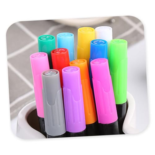 Gatuida Wischbarer Spurlose Wasserfarbenmalstift Umweltfreundliche Geruchlose Flüssigfarbe Leuchtende Farben Sicher für LED Fluoreszenztafeln und PU Zeichenbretter von Gatuida