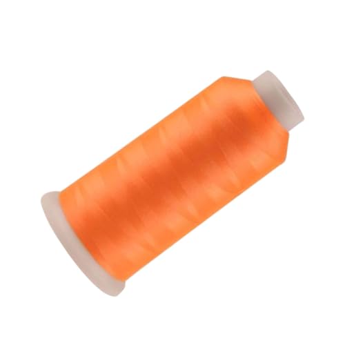 Gatuida Yards Leuchtendes Nähgarn für Maschinenstickerei Nachleuchtendes Polyester in Orange für Handarbeiten Nähen Stricken und Kreative Projekte von Gatuida