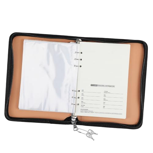 Gatuida Zipper Binder mit Ringen Minimalistischer Budget-organizer in Weiß Verstellbares Innenlayout Kompakte Aufbewahrung für Dokumente und Schreibwaren für Büro und Schule Gatuida Zipper Binder mit Ringen Minimalistischer Budget-organizer in Weiß Verstellbares Innenlayout Kompakte Aufbewahrung für Dokumente und Schreibwaren für Büro und Schule von Gatuida