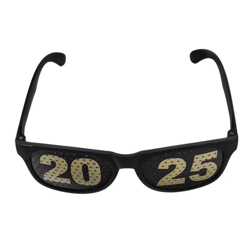 Gatuida digitale Brille Abschlussbrille Neonbrille für Glow-Party Junggesellin frohes neues jahr brille mit Gläser Abschluss-dekorative Brille Weihnachtsbrille Abschluss Requisiten Schwarz von Gatuida