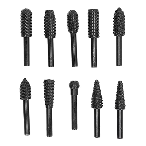 Carbid Burr Set Holzschnitzwerkzeugzubehör für Rotary -Stempelmühle Raspe Bits 1/4in Shank Double Cut Carbid Burr Set Holzschnitzwerkzeugzubehör für Rotary -Stempelmühle Raspe Bits 1/4in Shank Double Cut von Gavigain
