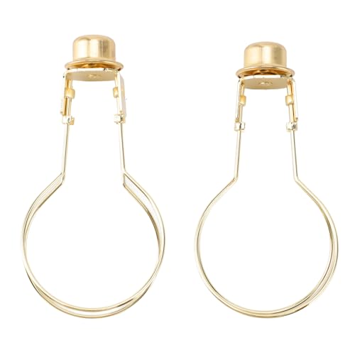 Gavigain Glühbirnen-Clip-Adapter, Lampenschirm-Clip, rostfreies Eisen, sicher, stabil, einfache Installation, vielseitiges, platzsparendes Beleuchtungszubehör für den Heimgebrauch (Gold Color) von Gavigain