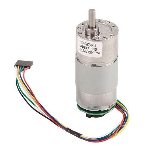 Großer Torsionsgetriebe Motor mit Encoder 12/24 -V -Stromgeschwindigkeitsreduzierung Motor 10~1500 U/min Drehzahl (24V, speed 350) von Gavigain