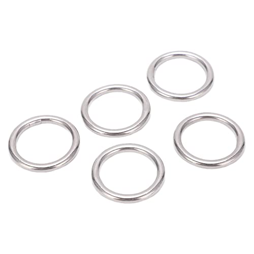 Runde O-Ringe aus Edelstahl 304, nahtlos, Mehrzweck-Schweißmetall-O-Ringe, Marine-Bootsausrüstung, Yoga-Ringe (4 * 25mm) von Gavigain