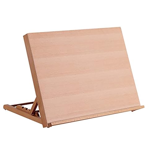 Tragbare Skizzen Staffelei Verstellbare Holzkunst-Zeichenplatte Holz Desktop Staffelei Zum Zeichnen, Skizzieren, Entwerfen Und Zeichnen Von Projekten,Beige Tragbare Skizzen Staffelei Verstellbare Holzkunst-Zeichenplatte Holz Desktop Staffelei Zum Zeichnen, Skizzieren, Entwerfen Und Zeichnen Von Projekten,Beige von Gaxcent