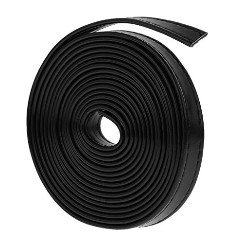 Gazechimp 3meter Lange PU-Lederstreifen Lederband Lederriemen 12mm - Schwarz, 3m x 12mm von Gazechimp