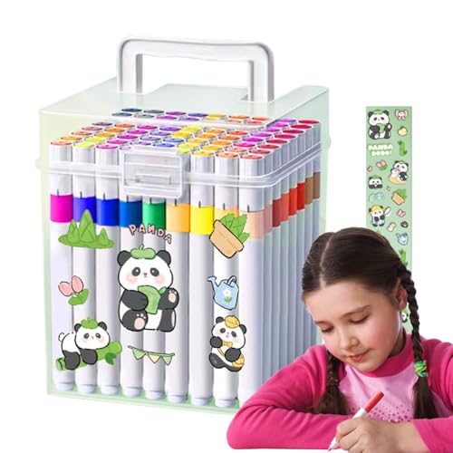 Gazocua Filzstifte Set - Acrylfarben-Marker-Set Für Kinder | Wasserdichte Schmutzfeste Malfarbe Stifte für Schule Kindergarten Reisebedarf Ostergeschenke Gazocua Filzstifte Set - Acrylfarben-Marker-Set Für Kinder | Wasserdichte Schmutzfeste Malfarbe Stifte für Schule Kindergarten Reisebedarf Ostergeschenke von Gazocua