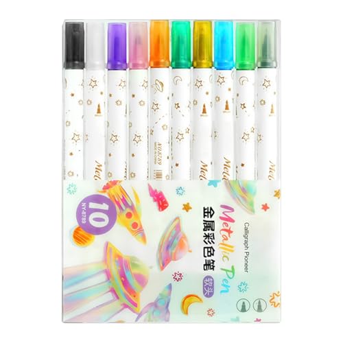Gazocua Malstifte,10 Stück Leinwand Marker Permanent,Schnelltrocknender permanenter ölbasierter wasserfester Stift für Kunst und Basteln - Für Stoff Keramik Glas Stein Bemalen Tasse Gazocua Malstifte,10 Stück Leinwand Marker Permanent,Schnelltrocknender permanenter ölbasierter wasserfester Stift für Kunst und Basteln - Für Stoff Keramik Glas Stein Bemalen Tasse von Gazocua
