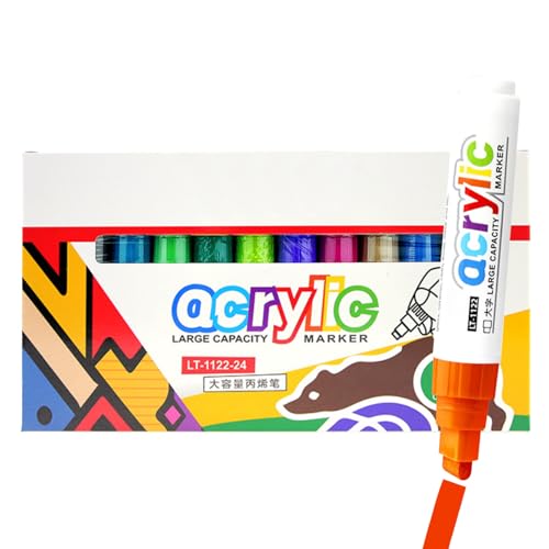 Gazocua Markerset - Kunstmarker Für Erwachsene | 8 mm Spitze Schmutzabweisend Doppelseitig Wasserdicht Mehrfarbig Malstifte Set Waschbar Für Scrapbooking Erwachsene Reise Nageldesign von Gazocua