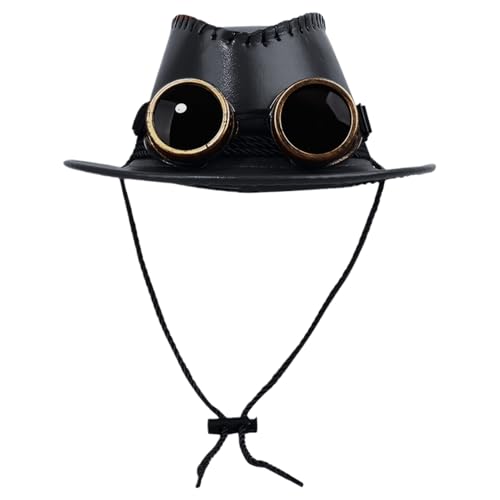 Gazocua Steampunk Hut Herren | Kostüm Hut - Mit Schutzbrille Deko Für Cosplay Modenschauen Fasching Karneval Fest Gazocua Steampunk Hut Herren | Kostüm Hut - Mit Schutzbrille Deko Für Cosplay Modenschauen Fasching Karneval Fest von Gazocua