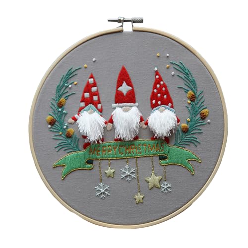 Gazocua Weihnachts-Stickset - Kreuzstich-Ornament-Set | DIY handgesticktes Kreuzstich-Materialset für Anfänger von Gazocua