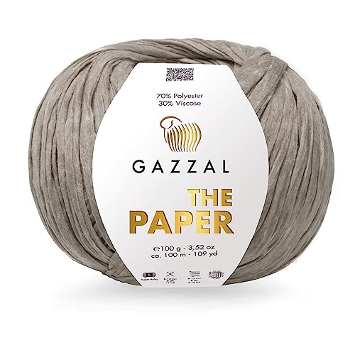 Gazzal The Paper Garn zum Stricken und Häkeln (3951) von Gazzal