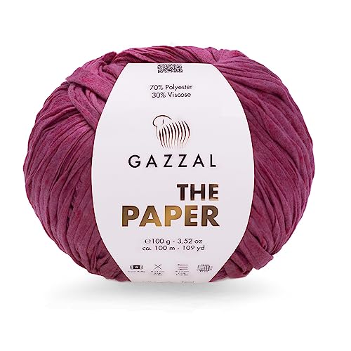Gazzal The Paper Garn zum Stricken und Häkeln (3964) von Gazzal