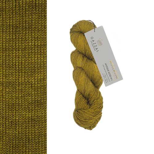 Gazzal Wool Star Handgefärbte Merinowolle zum Stricken und Häkeln (3813) von Gazzal