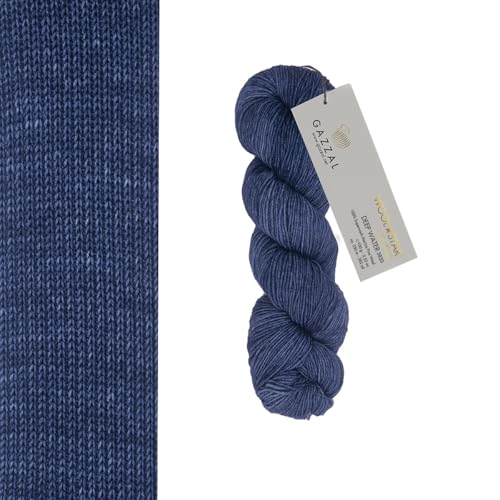 Gazzal Wool Star Handgefärbte Merinowolle zum Stricken und Häkeln (3820) von Gazzal