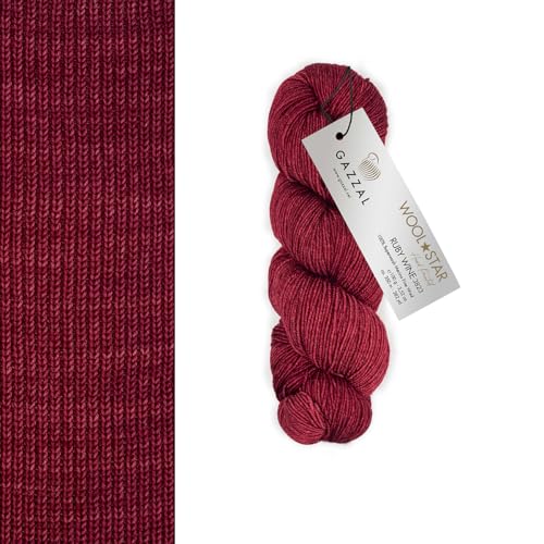 Gazzal Wool Star Handgefärbte Merinowolle zum Stricken und Häkeln (3823) von Gazzal