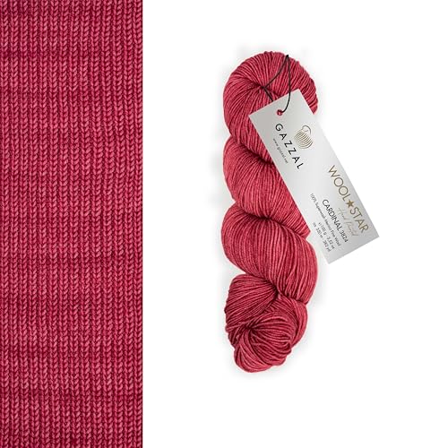 Gazzal Wool Star Handgefärbte Merinowolle zum Stricken und Häkeln (3824) von Gazzal