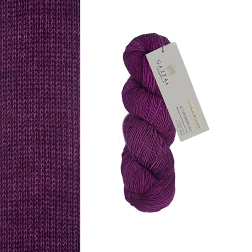 Gazzal Wool Star Handgefärbte Merinowolle zum Stricken und Häkeln (3825) von Gazzal