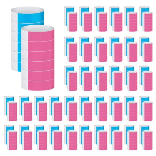 Gbloodst 1800 Stück, wasserdichte Neonpuppen für Veranstaltungen, Konzertpuppen, Aufkleber für Partys (Blau, Rosa) von Gbloodst