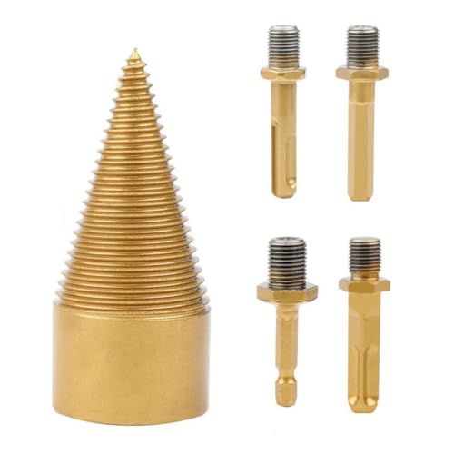 Gbloodst 5-Teiliger Bohrer, Abnehmbare, Spaltholz-Bits, Hochleistungs-Elektrobohrer, Langlebig, Einfache Installation (42 Mm/1,65) von Gbloodst