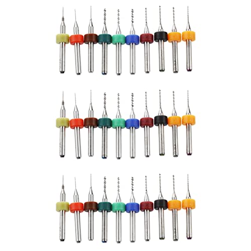 Gbloodst Box mit 30 x 0,3-1,2 mm Bohrern für Leiterplatten, kleine Bohrer von Gbloodst