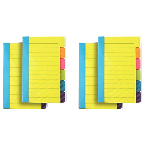 Gbloodst Trennblätter für Haftnotizen, 10,2 x 15,2 cm, 4 Stück, 120 Indexnotizen von Gbloodst