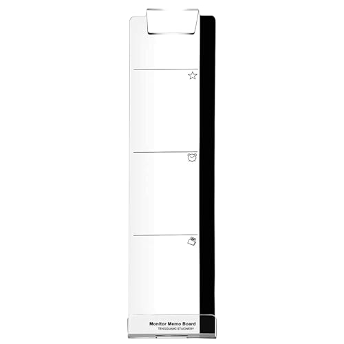 Acryl-Notizblock, Acryl, transparent, Computer-Monitor-Seitenwand, seitliche Halterung, klarer Nachrichten-Organizer, 30 x 8 cm, einfach zu installieren, tragbar für Desktop-Laptop, Zuhause Acryl-Notizblock, Acryl, transparent, Computer-Monitor-Seitenwand, seitliche Halterung, klarer Nachrichten-Organizer, 30 x 8 cm, einfach zu installieren, tragbar für Desktop-Laptop, Zuhause von Gcerfby