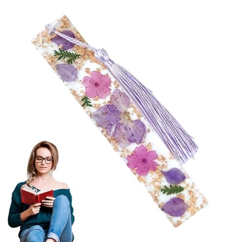 Gcerfby Buchmarker für Frauen - Transparente Trockenblumen-Gänseblümchen-Epoxidharz-Lesezeichen mit Quaste | Kreatives Lesezeichen für Kinder, Frauen, Lehrer und Schüler, Schreibwaren für die Schule Gcerfby Buchmarker für Frauen - Transparente Trockenblumen-Gänseblümchen-Epoxidharz-Lesezeichen mit Quaste | Kreatives Lesezeichen für Kinder, Frauen, Lehrer und Schüler, Schreibwaren für die Schule von Gcerfby