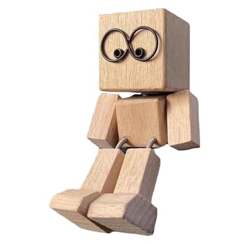 Gcerfby Holzfigur Dekoration,Wackelnde Dekofigur Aus Holz - Bewegliche Schreibtischdekoration Für Wohnzimmer, Arbeitszimmer, Schlafzimmer, Reisen Gcerfby Holzfigur Dekoration,Wackelnde Dekofigur Aus Holz - Bewegliche Schreibtischdekoration Für Wohnzimmer, Arbeitszimmer, Schlafzimmer, Reisen von Gcerfby