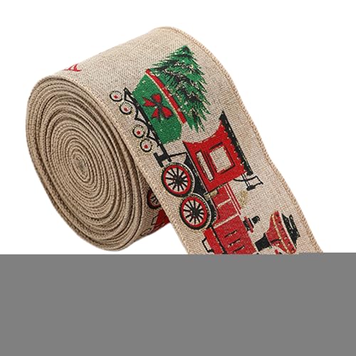 Gcerfby Weihnachtsband, Bänder zum Basteln | Feiertags-Luftschlange, die Drahtband einwickelt - Schneeflocken-kariertes -Fahrzeug-Weihnachtsbaumband, Drahtkantenband, dekoratives Schleifenzubehör für Gcerfby Weihnachtsband, Bänder zum Basteln | Feiertags-Luftschlange, die Drahtband einwickelt - Schneeflocken-kariertes -Fahrzeug-Weihnachtsbaumband, Drahtkantenband, dekoratives Schleifenzubehör für von Gcerfby