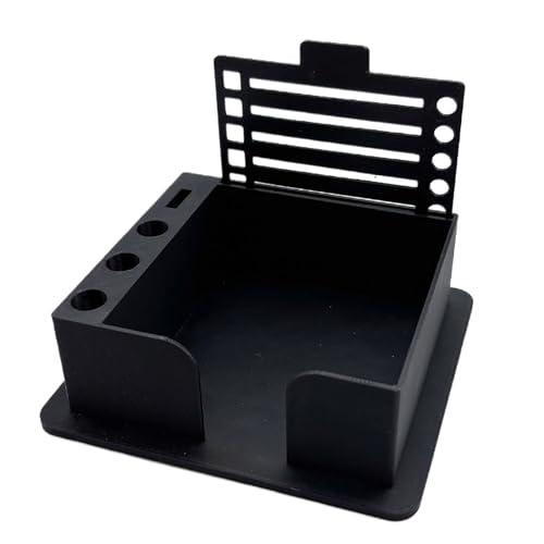 Hinweis Vorlagelagerordner, Sticky Note Caddy mit Stifthalter, wiederverwendbarer Schreibwarenorganisator, 11.4x10.4x4 cm, einfach zu bedienen und nachzufüllen, perfekt für Schüler Lehrer für Schüler von Gcerfby