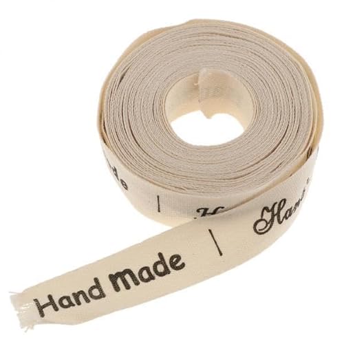 Gcljlmy 2X Multifunktion ''Handmede'' Geschenkband Ripsband Schleifenband, Aus Baumwolle Gcljlmy 2X Multifunktion ''Handmede'' Geschenkband Ripsband Schleifenband, Aus Baumwolle von Gcljlmy