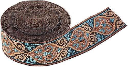 Gcljlmy 5 Meter Mittelalter Borte Webband Dekoband Zierband Spitzenstoff Spitzenborte für Nähen Handwerk Deko Scrapbooking (3 cm A) von Gcljlmy